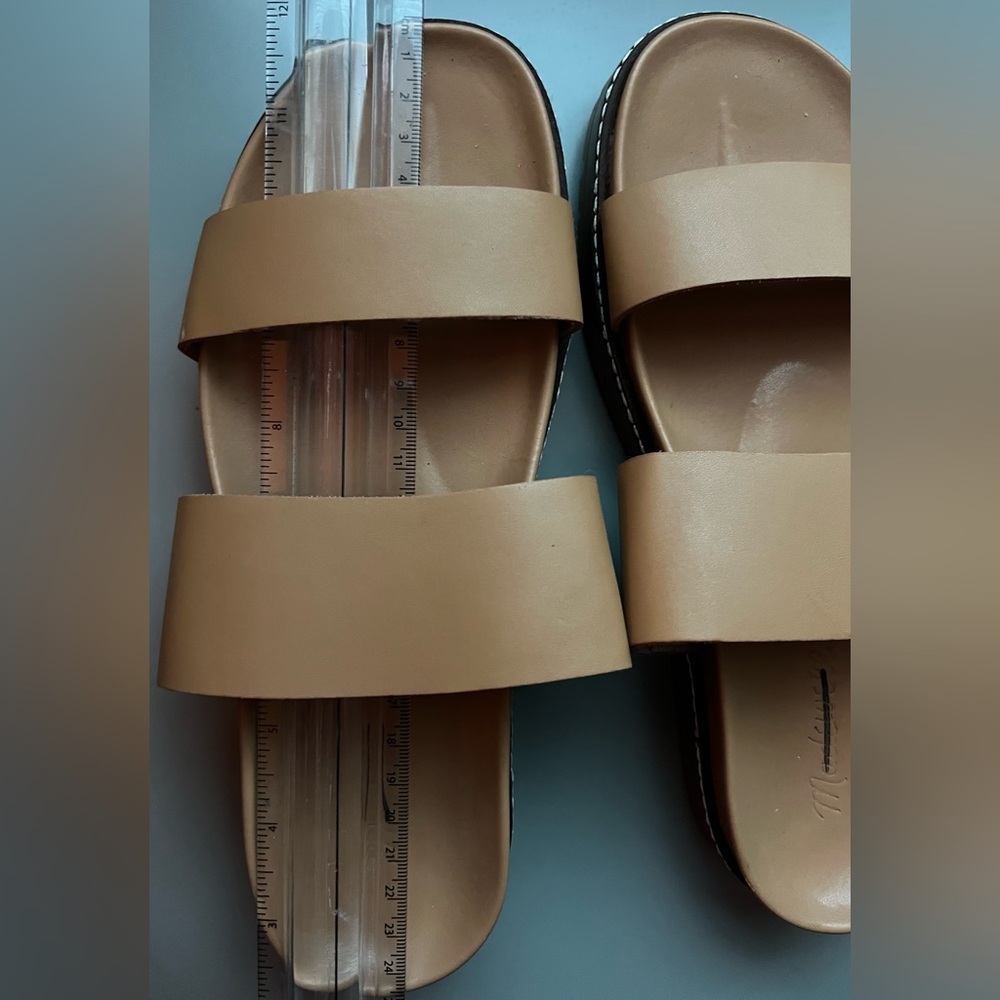 Madewell leather slide sandals - Picture 8 of 9